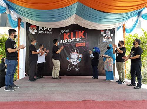 “Gerakan Klik Serentak” Tandai Awal Coklit Data Pemilih di Kota Medan