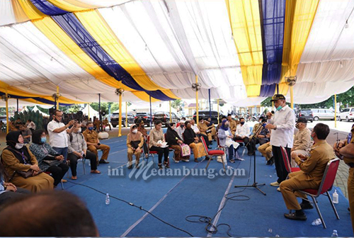 Gubernur dan Ketua LPTQ Tinjau Gladi MTQ Provsu di Tebing Tinggi