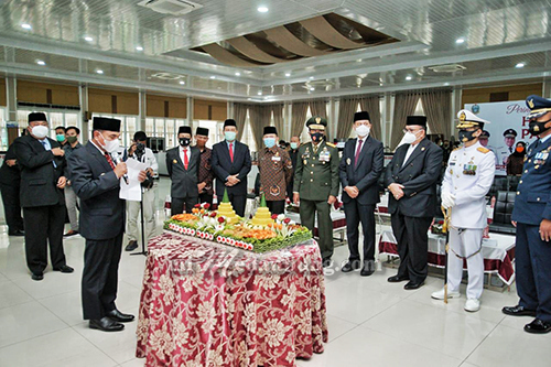 Pjs Wali Kota Medan Ikuti Upacara Ziarah Nasional Secara Virtual