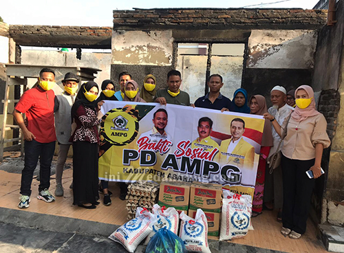 Peduli Warga, AMPG Asahan Bantu Korban Kebakaran