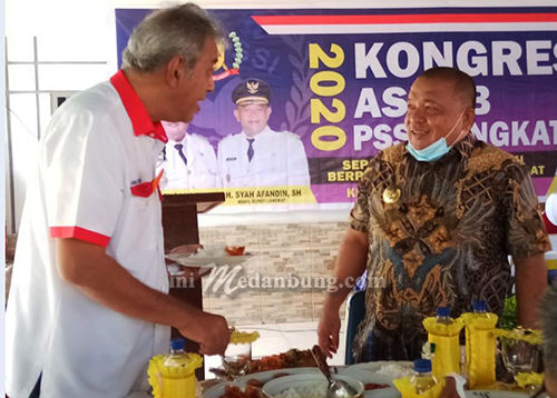 Bupati Langkat Membuka Kongres Askab PSSI Langkat