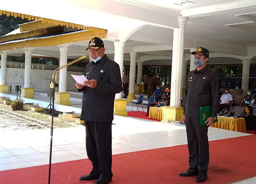 Bupati Langkat Pimpin Apel Kesiapsiagaan Penanggulangan Bencana Alam