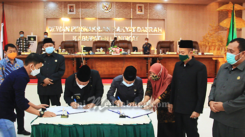Sebesar Rp1,8 Triliun Ranperda Kabupaten Langkat TA 2021, Disahkan Menjadi Perda