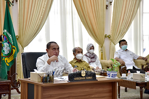 Rakor bersama Bupati/Walikota, Gubernur Tekankan Sekolah Tatap Muka di Sumut Harus Penuhi Persyaratan Tertentu