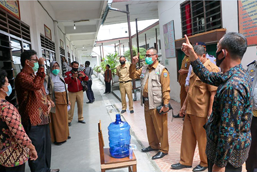 Satgas Covid 19 Kota Tebing Tinggi Verifikasi Persiapan  Sekolah Tatap Muka SD dan SMP