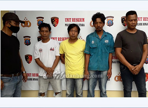 Empat Pemain Togel dan bandar Judi Online Diringkus Polsek Binjai Utara