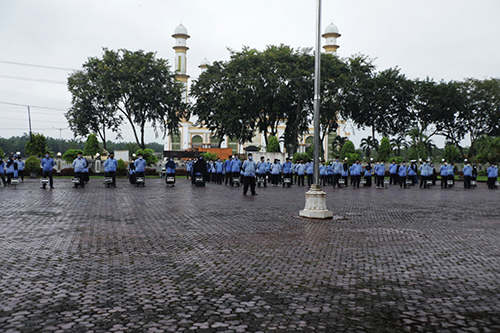 Walau Hujan, Pemkab Asahan Tetap Menggelar Upacara HKN
