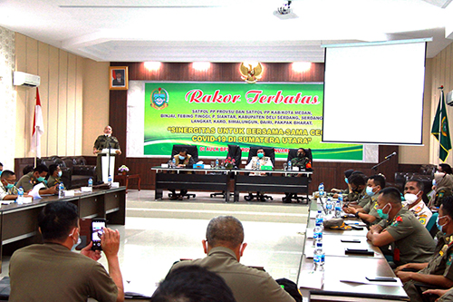 Satpol PP Sumut dan Kabupaten/Kota Teken Komitmen Tegakkan Disiplin Prokes
