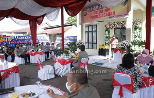 Bupati Asahan Resmikan Polikklinik Polres Asahan