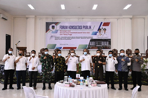 Pemko Tebingtinggi Gelar Forum Konsultasi Publik Bahas RKPD Tahun 2022