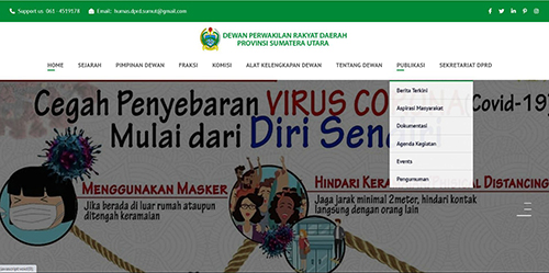Cantumkan Nama Struktur Fraksi , Website DPRD Sumut “Amburadul”