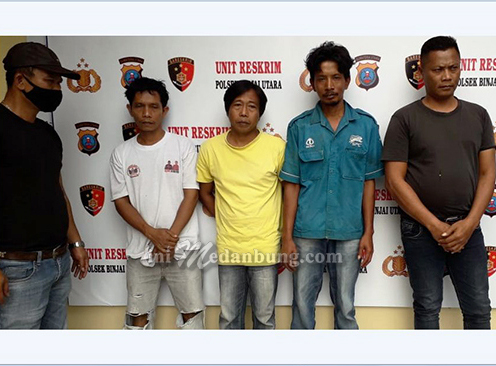 Tiga Pelaku Judi Online  yang Ditangkap Polsek Binjai Utara Tahanan Luar