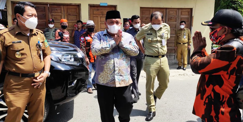 Bupati  Mengunjungi Rumah Korban Tenggelam  dan Waduk Sei Wampu