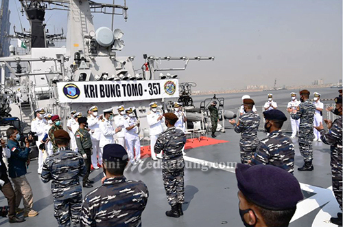 Kasal Pakistan Kunjumgi KRI Bung Tomo 357 Pada Multinational Exercise Aman 21 di Karaci