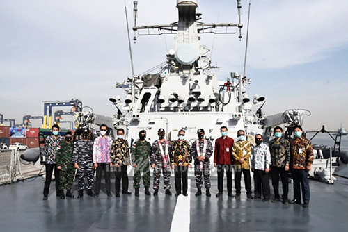 Ikuti Multinational Exercise Aman-21 KRI Bung Tomo Sandar di Karachi