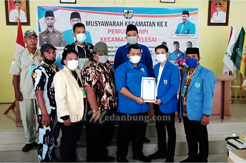 Secara Aklamasi Guntur Suhendra Terpilih Menjadi Ketua KNPI Kecamatan Selesai Periode 2021-2023