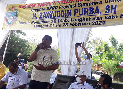 Zainuddin Purba Reses di Langkat, Terima Aspirasi