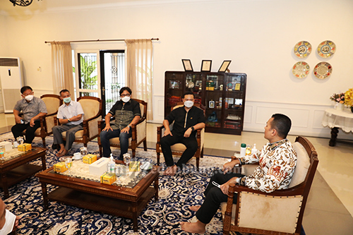 Bertemu Putra Harmoko, Wagub Sumut Musa Rajekshah Bahas Peran Pers