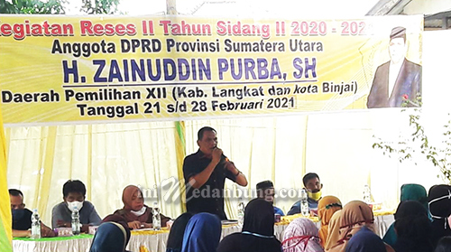 Anggota DPRDSU Zainuddin Purba minta Masyarakat Tetap Patuhi Protokol Kesehatan