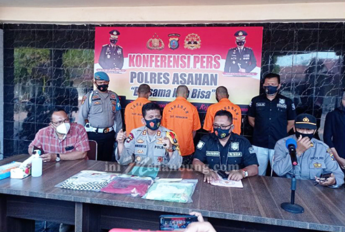 Polres Asahan Ringkus 3 Pelaku Persetubuhan Terhadap Anak di Bawah Umur
