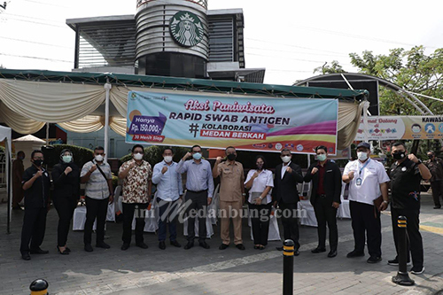 Pemko Medan Gelar Aksi Pariwisata Rapid Test Swab Antigen