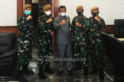 Amir Hamzah Terima Audiensi Batalyon Arhanud 11/WBY