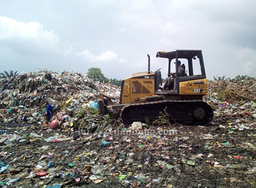 Dinas LH Asahan Lakukan Penataan di Lokasi Pembuangan Sampah