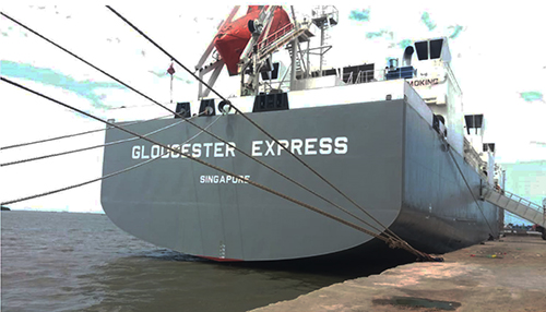 ABK MV Glducester Express Tewas Terjatuh di Dek Kapal