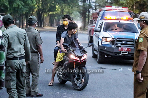 Puluhan Pengendara Terjaring Penertiban Asmara Subuh Hari Terakhir