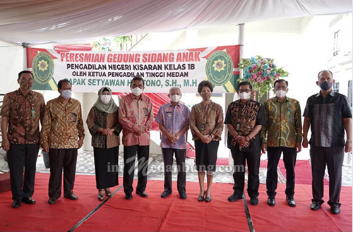 Ketua PT Medan Resmikan Gedung Sidang Anak PN Kisaran