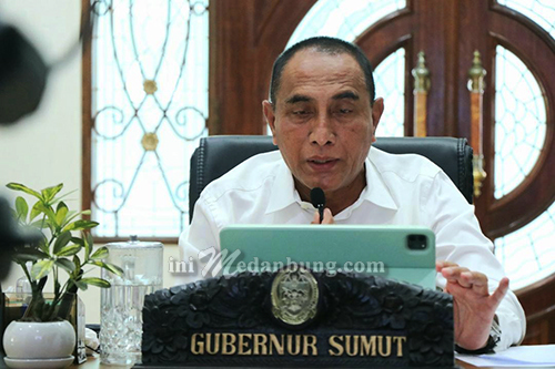 Rapat Evaluasi PPKM Darurat Diperketat dengan Menko Perekonomian, Gubsu: Varian Delta Terdeteksi di Sumut