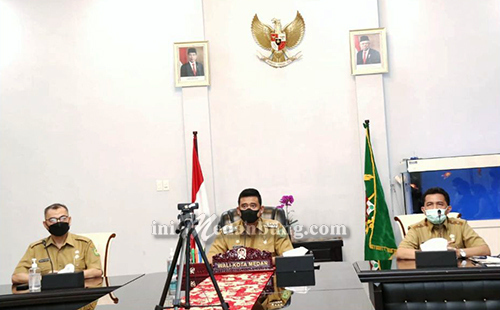 Bobby Nasution Membuka Tahun Ajaran Baru SD dan SMP di Kota Medan Secara Virtual