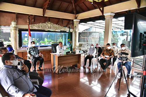 Evaluasi Pelaksanaan PPKM se-Sumatera, Sumut Terus Lakukan Pembatasan Mobilitas Masyarakat