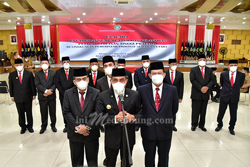 Gubernur Lantik Sembilan Pejabat Tinggi Pratama