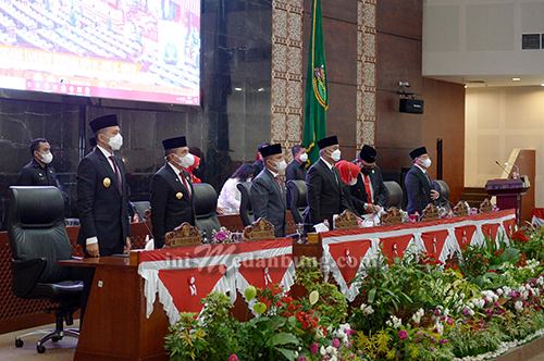Edy Rahmayadi Saksikan Pidato Kenegaraan Presiden di HUT ke-76 RI, Semua Harus Berusaha Berbuat dan Berdoa untuk Penanganan Covid-19