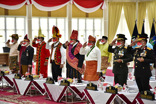 Ikuti Secara Virtual HUT ke-76  RI di Istana Merdeka, Edy Rahmayadi Bangga Putri Sumut Jadi Pembawa Baki Bendera Pusaka