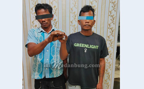 Transaksi Narkotika, Dua Pria Diringkus Polsek Pulau Raja
