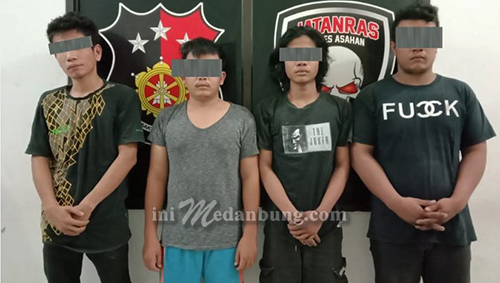 Satreskrim Polres Asahan Ringkus 4 Pelaku Curas