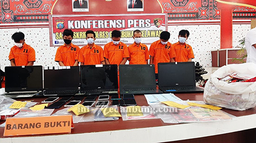 Satreskrim Polres Pelabuhan Belawan Tangkap 6 Komplotan Pemalsu Data Prakerja