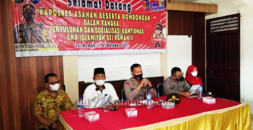 Polres Asahan Gelar Pembinaan Masyarakat dan Penyuluhan Prokes Covid-19