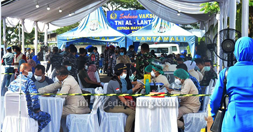 Jajaran Lantamal I Belawan Telah Menvaksin 88000 Warga