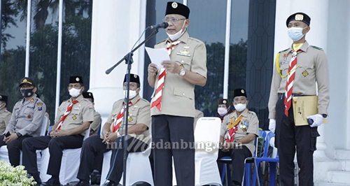 Bupati Asahan Pimpin Upacara Peringatan Hari Pramuka ke-60