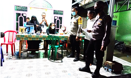 Polsek Prapat Janji Himbau Vaksinasi Nasional di Dusun V dan VII Desa Piasa Ulu