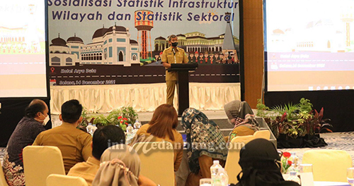 Pemko Medan Sosialisasi Statistik Infrastruktur Wilayah dan Statistik Sektoral