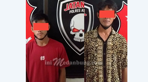 Satreskrim Polres Asahan Amankan 2 Pelaku Penganiayaan yang Terjadi di Desa Perbangunan