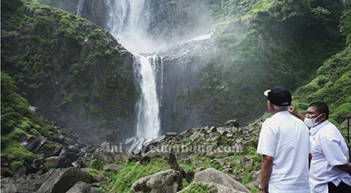 Bupati Asahan Tinjau Obyek Wisata Air Terjun Ponot