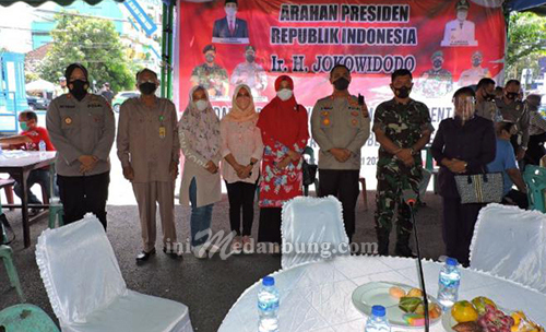Kapolres Asahan Tinjau Vaksinasi Covid-19 di Sat Lantas