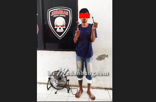 Melawan Petugas, Satreskrim Polres Asahan Dor Residivis Curat