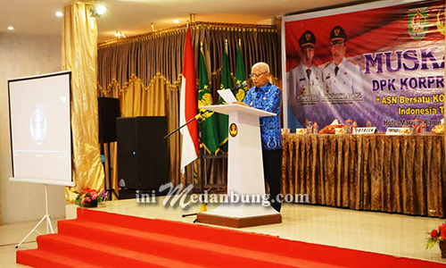 Bupati Asahan Buka Muskab DPK Korpri Asahan VI