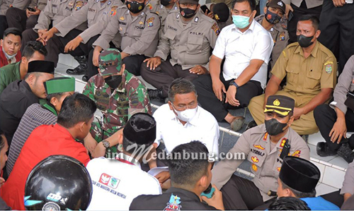 Demo Mahasiswa Asahan Tertib, Kapolres Asahan mengucapkan Terimakasih